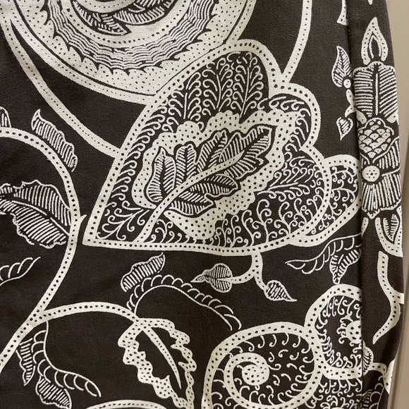 Brown, print, wide legged crop pants - Picture 3 of 3